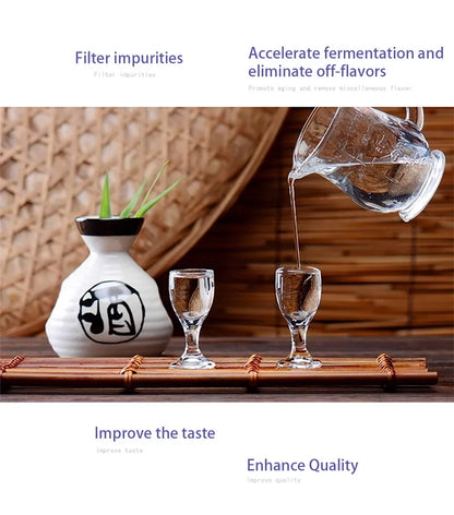 Home Brew Liquor Filter Machine Electric Liquor Filter Pump Ceramic Activated Carbon Alcohol Purifier with Electric Pump