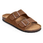 Shevalues Men's Suede Clogs Soft Leather Mules Men New Summer Men Cork Sandals Comfort Slip On Unisex Clogs With Arch Support