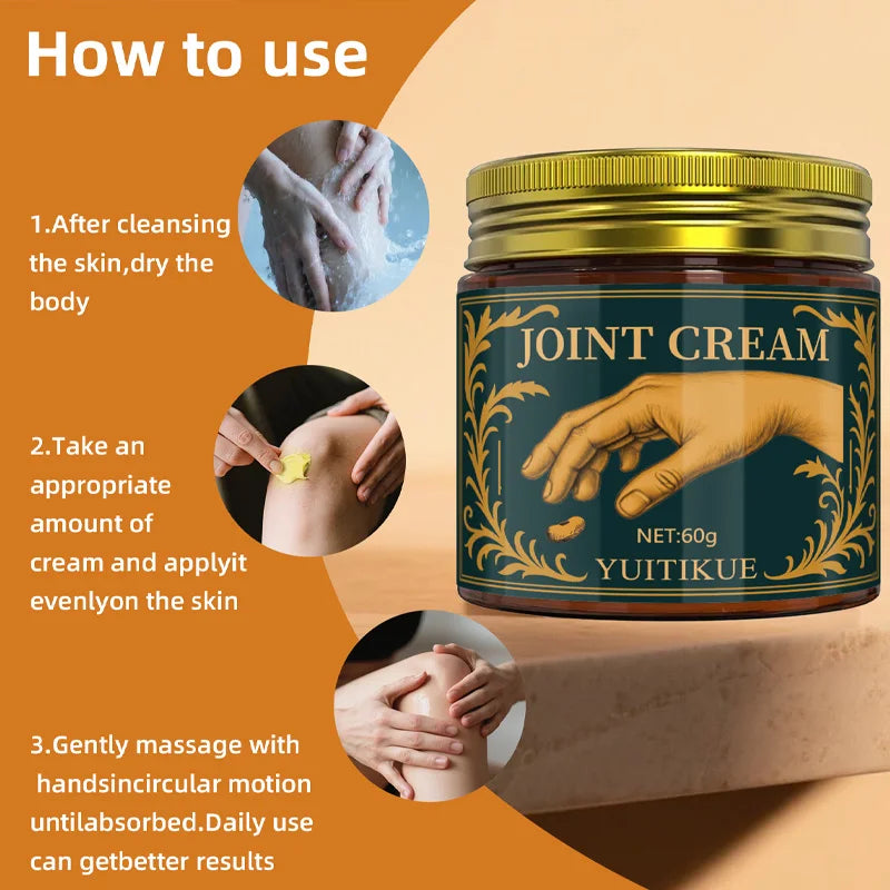 YUITIKUE Joint Care Cream 60g - Moisturizes Skin & Joints, Easy Absorption for Daily Use, for Active Lifestyles & All Ages
