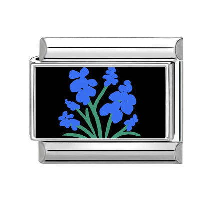 Fashion Blue NO.8 Ball Panda Elephant Cat Flower Italian Charms Fit 9mm Stainless Steel Women Fashion Bracelet DIY Jewelry Gifts