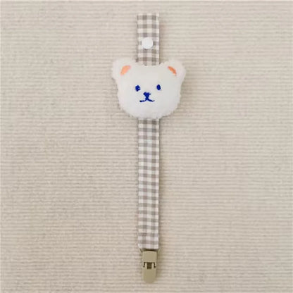 1PCS Cute Bear Baby Pacifier Clip Chain Dummy Holder Soother Pacifier Clips Strap Nipple Holder Infant Feeding Babies Accessorie