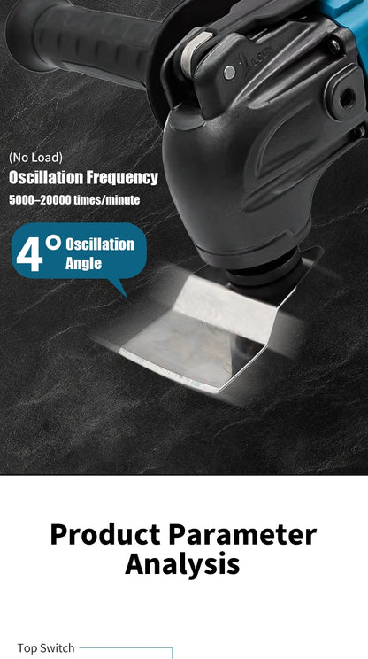 Trimming Cutter: 6-Gear Settings, 18/20V Li-Ion Battery, 340-326mm Length, Multi-Use for Sawing, Cutting, Shoveling For Makita 18v Battery