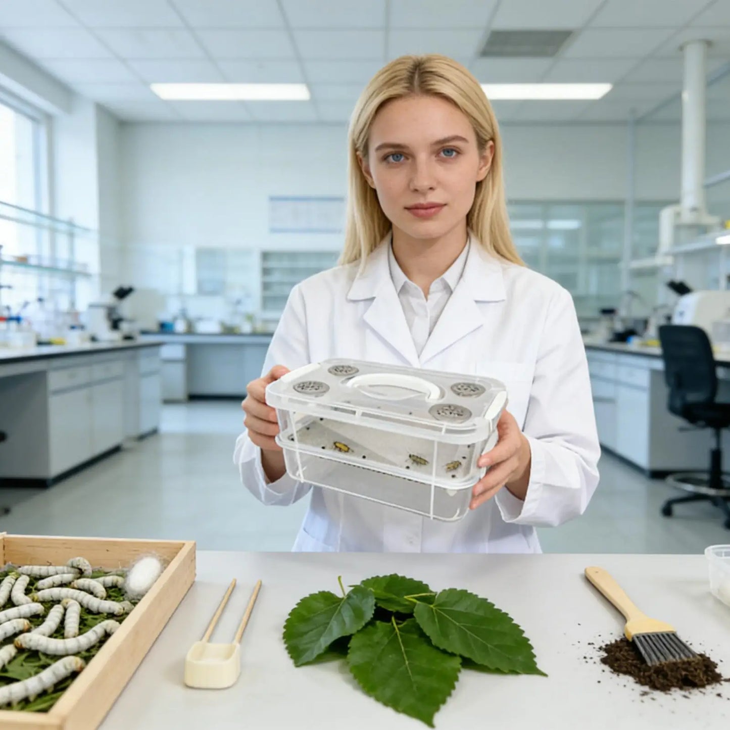 High Capacity Mealworm Farm Transparent Mealworm Breeding Kit To Breed Live Mealworms For Bearded Dragon And Reptiles Portable
