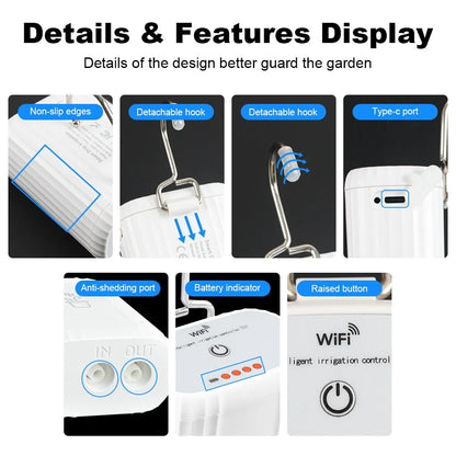 WIFI Intelligent Drip Irrigation Automatic Watering Pump System Kit Flower Plants Home Sprinkler Drip Garden Tool Work with Tuya