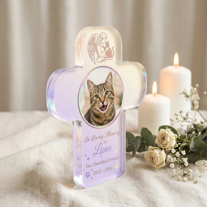 1pc Personalized Custom Pet Memory Plaque,Remembrance Souvenir,Table Decor,Custom Name & Date Text,Pet Lovers,Memorial Holiday