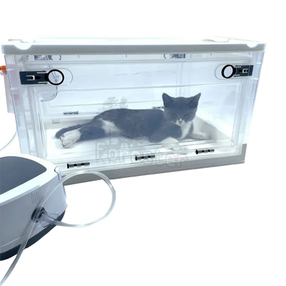 Pet Atomization Box Oxygen Room Foldable Easy To Carry Veterinary Nebulization Box Oxygen Cage for Veterinary Atomization Box