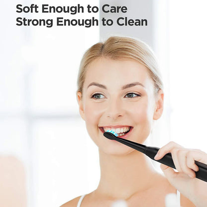 Fairywill FW507 Electric Sonic Toothbrush USB Charger Tooth 8Brush Replacement Waterproof Electronic Toothbrush with Travel Case