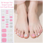 Gradient Auroras Semi Cured Gel Nail Strips Sparkly Shinning DIY Gel Polish Stickers for Nails Works with UV/LED Nail Lamps