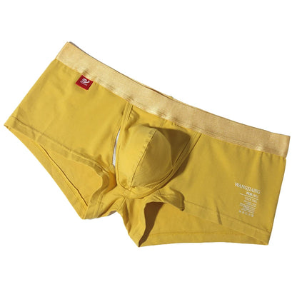 Open Front Underwear Men Cotton Sexy Men's Boxer Shorts Panties Breathable Pouch Bulge Underpants Male