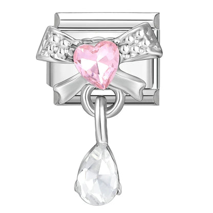 Y2K Series Heart Flowers Cherry Ball Butterfly Italian Charm Links Fit 9mm Stainless Steel Bracelet DIY Making Jewelry Gifts