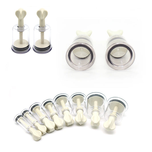 2pcs BDSM Toy Set,Pussy Clit Nipple Sucker Clamp,Breast Enlargement Vacuum Pump G-spot Stimulate Massage Adult Sex Toy For Women