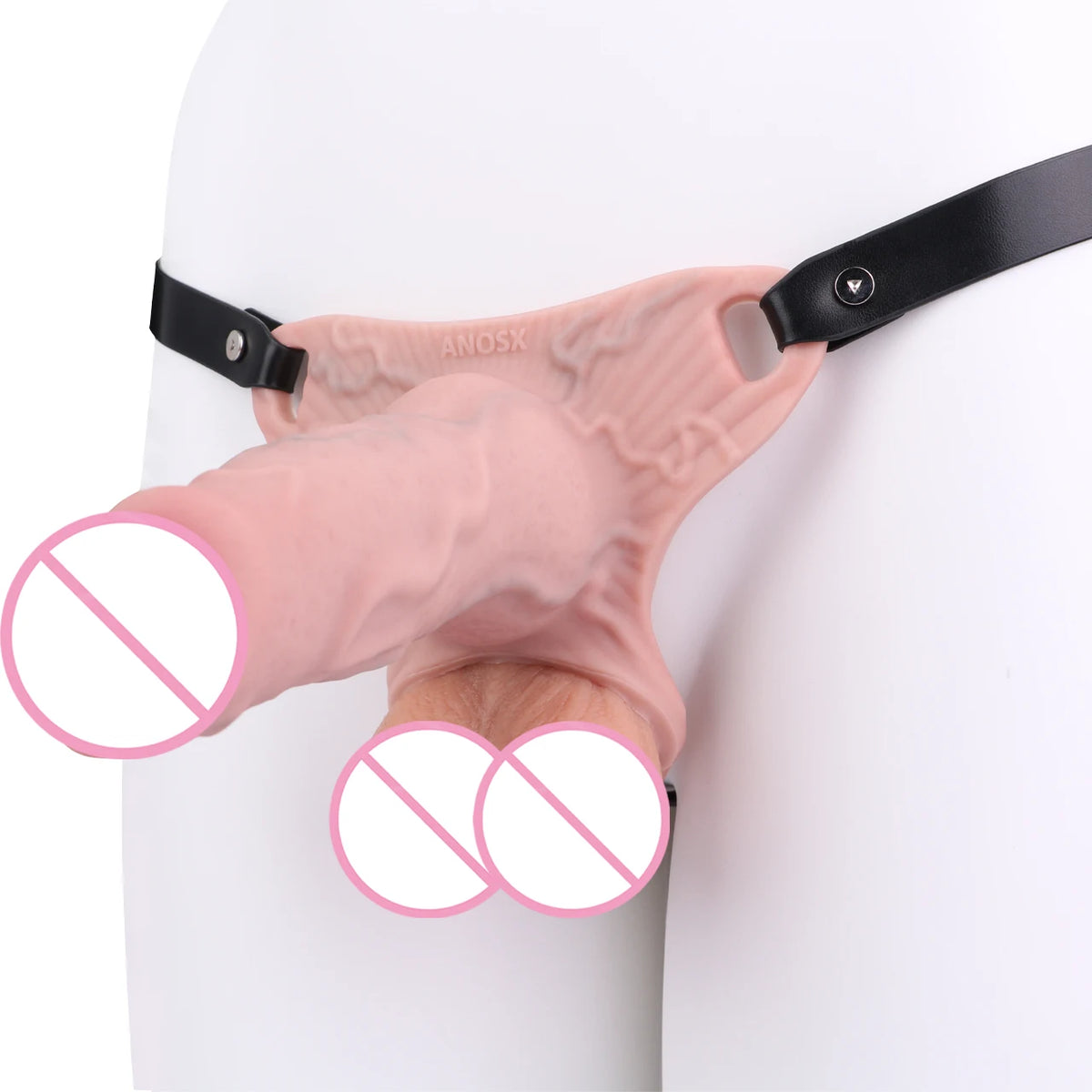 ANOSX Multi-styles Penis Sleeve Realistic Dildo Sheath Silicone Male Chastity Cage With Lockable Secure Chastity Belt BDSM Toy