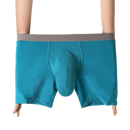 Large bag flat corner pants, long men's underwear sports shorts