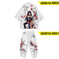 Large Size 5XL 6XL Japanese Kimono Cardigan Pants Set Print Fox Men Women Shirt Tradition Yukata Haori Obi Cosplay Costume