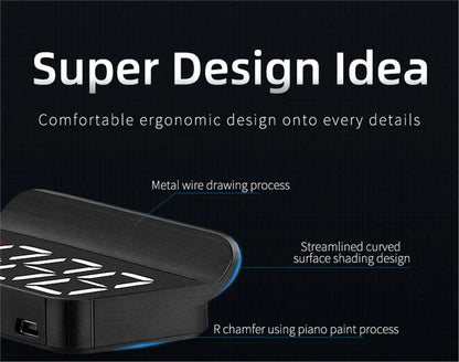 M3 HUD Obd2 Display On-board Computer Car Head-up display Windshield Big Font projection E-OBD and GPS Suitable for All Cars M1