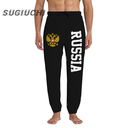 Russia Country Flag Men's sweatpants mens pants joggers jumpsuit track sweat fitness fleece tactical casual