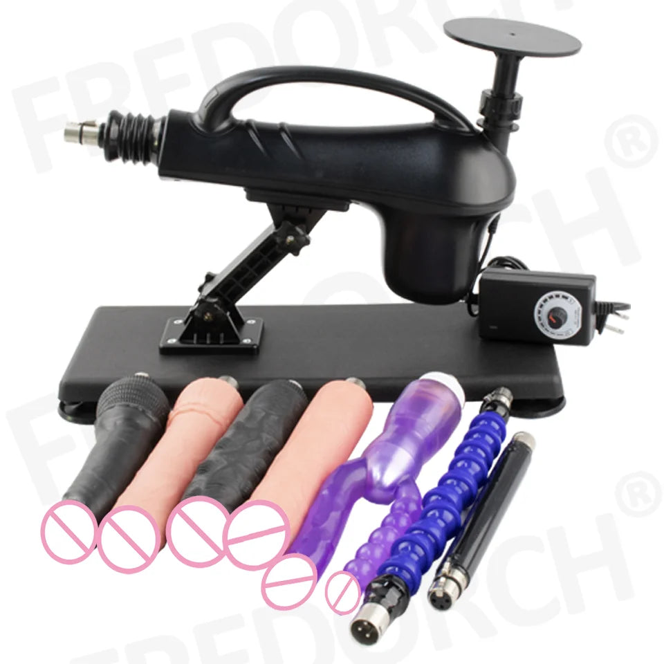 FREDORCH Upgraded Sex Machine for Women with Dildos Automatic Masturbation Machine Pump Gun Love Machine Couple Sex Toys