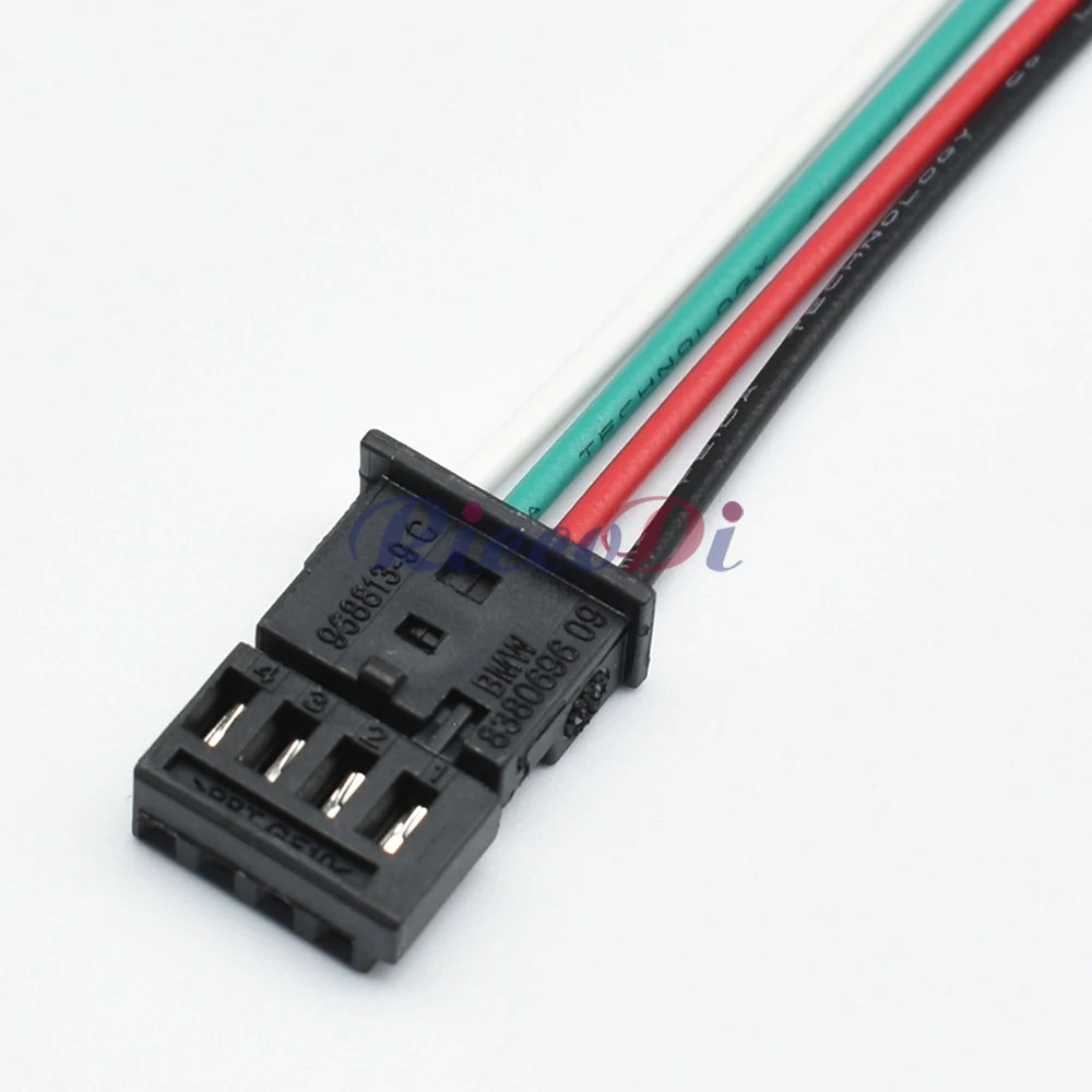 1 Set 4 Pin Automotive Connector Car Ambient Light Door Light Wire Harness Plug 968813-9 838069609 0-1452576-1 968813-1