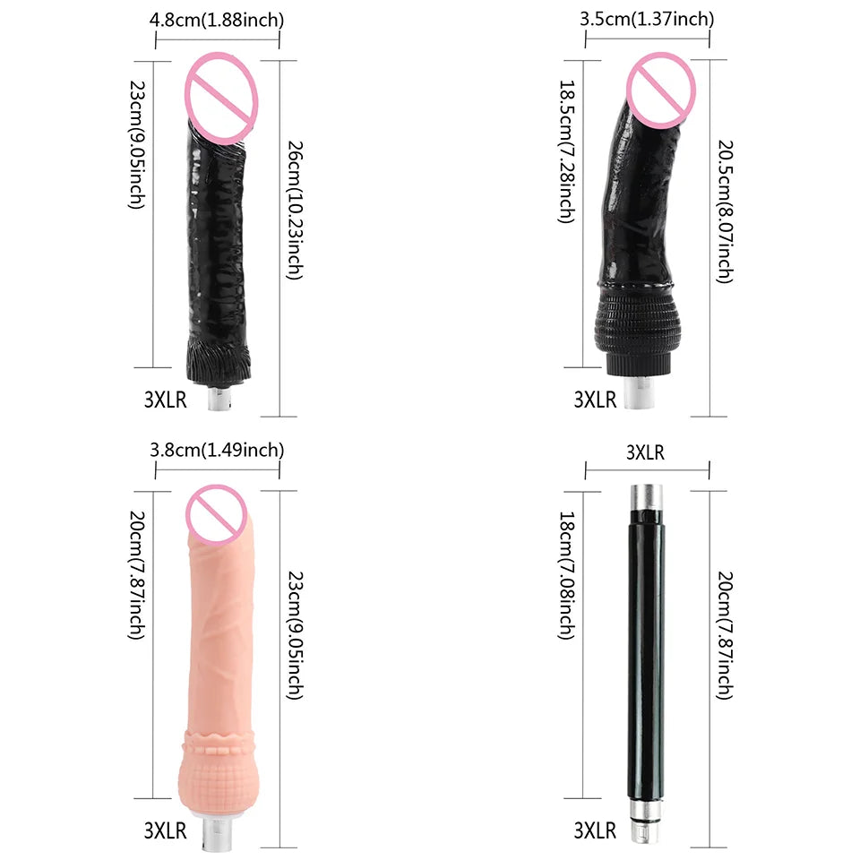 FREDORCH Sex Machines More Attachment Masturbating Pumping Sex Gun Adjustable with Dildo Couples Sex Toy Love Machine for Couple