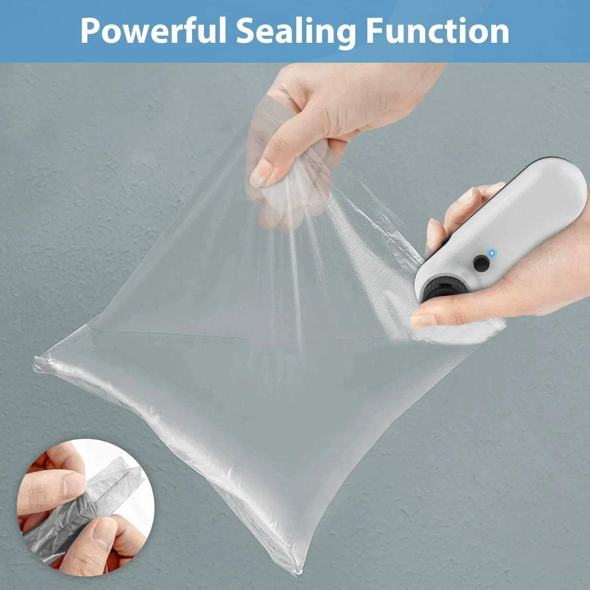 Rechargable  USB 2 In 1 Bag Mini Heat Sealer Storage Bag Plastic Package Snack Sealer Clip Bag Handheld Heat Sealer Bag 2026