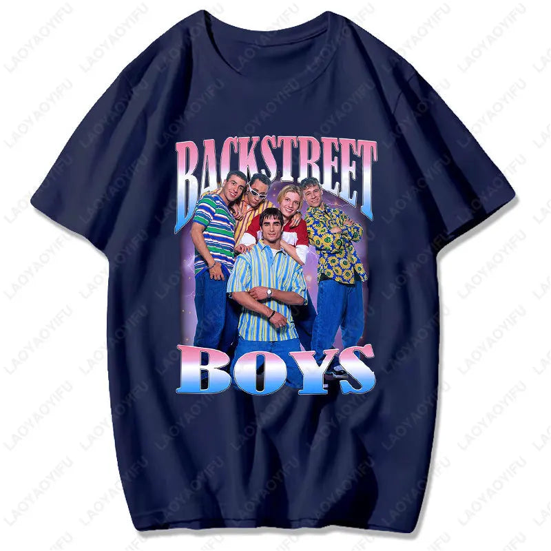 Backstreet Boys Millennium Tour Music Vintage Tshirt Men Women Hipster Popular Tops Summer Fashion Streetwear Unisex Tees Gift