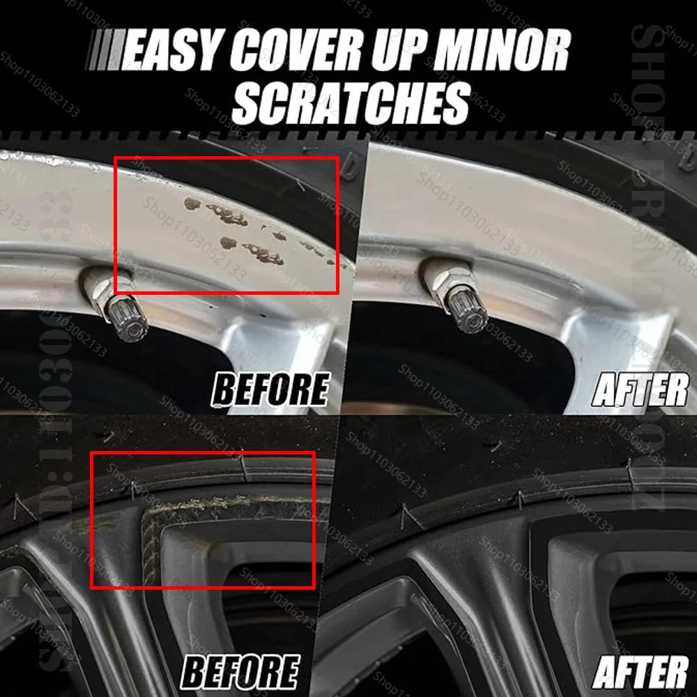 For BYD SEAL Touch Up Paint Wheel Repair Kit Quick And Easy Wheel Scratch Repair Rim Paint For Car Wheel Repair Silver Black