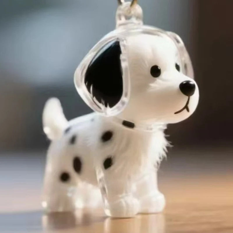 (HB05)Clear Puppy Hair Memorial Keepsake Capsule Pet Dog Fur Container DIY Pendant Keychain Decor Pet Lovers Home Display Gifts