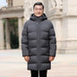 Canada Fashion Winter Jacket for Man Down Coat Parka Men's White Goose Down Jacket -30℃ Hooded Warm Thick Long Padding HXY305