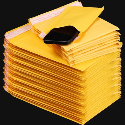 10-50Pack Kraft Bubble Mailers Self Adhesive Paper Envelopes Waterproof Cushioned Padded Foam Shipping Bags for Packaging