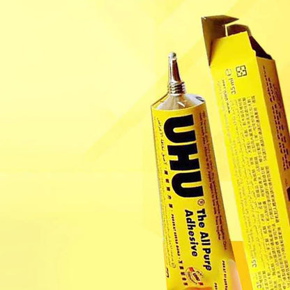 UHU All Purpose Transparent Adhesive Glue Extra Strong Clear Glue Handmade Model Glue Fabric Leather Glue DIY Glue
