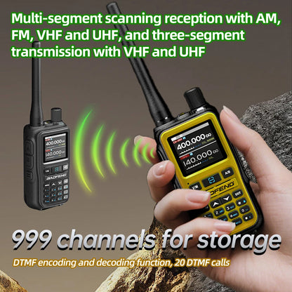 1/2PCS Baofeng UV-5R Mini Walkie Talkie Dual Band Dual PTT Bluetooth Programming Frequency Type-C Charger AM/FM Camping Portable