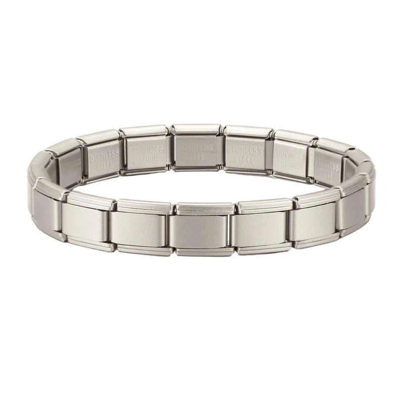 Y2K Italian Charm Bracelets DIY Basic Elastic Charm Stainless Steel Bracelet Fashion Women'S Jewelry Making Wholesale