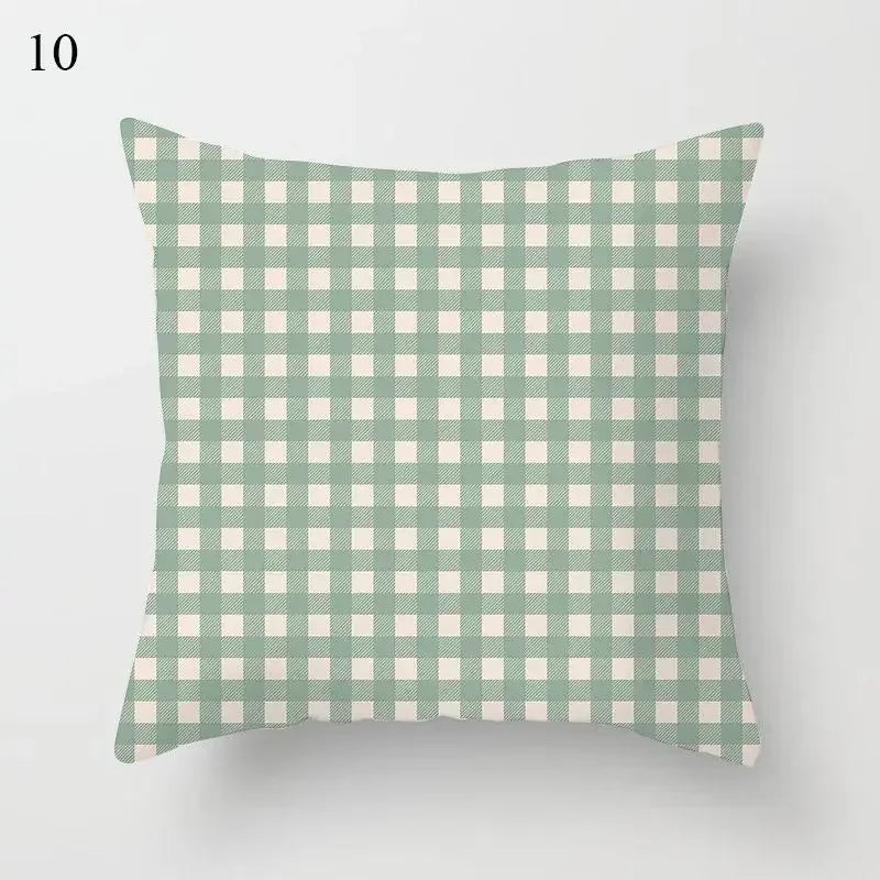 Mint Green Pillowcase Geometric Print Cushion Cover Sofa  Decorative throw pillow cushion covers40x40cm 50x50 45x45