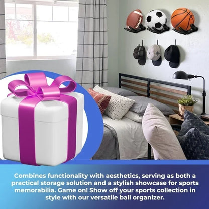 Wall-Mounted Ball Holder Hand Palm Shaped Wall Shelves Display Storage Rack for Basketball Soccer Volleyball Home Decor Crafts