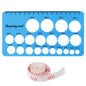 Breast Pump Nipple Silicone Ruler Nipple Diameter Breast Pump Flange Circle Sizing Ruler Nipple Measuring for New Mums Women