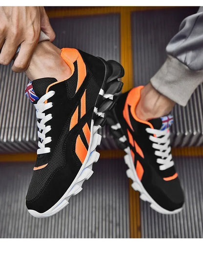 Brand Trend Size 38-48 Men's Wear-resistant Cushioning Thick-soled Fitness Sneakers Outdoor Breathable Running Shoes for Men