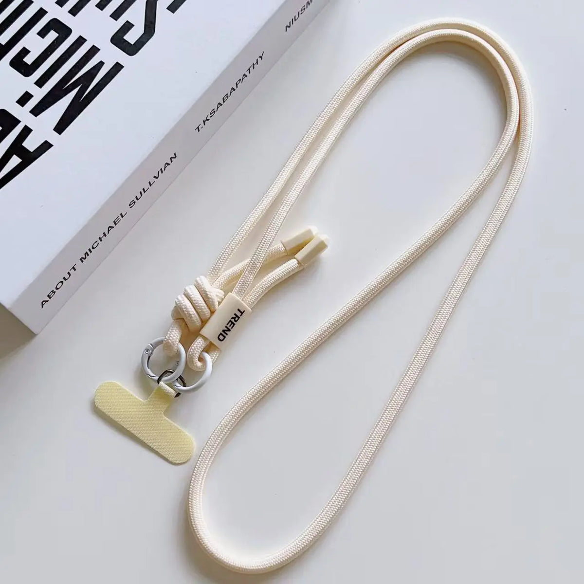 Adjustable Fashion Anti Loss Phone Lanyard 120CM Crossbody Neck Cord Wrist Strap for iPhone 17 Pro Max Case Chain Two Ring Rope