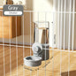 1.2L Automatic Pet Feeder Cage Hanging Bowl，Suitable for Small Puppy Cat Rabbit Food Container Dispenser Bowl
