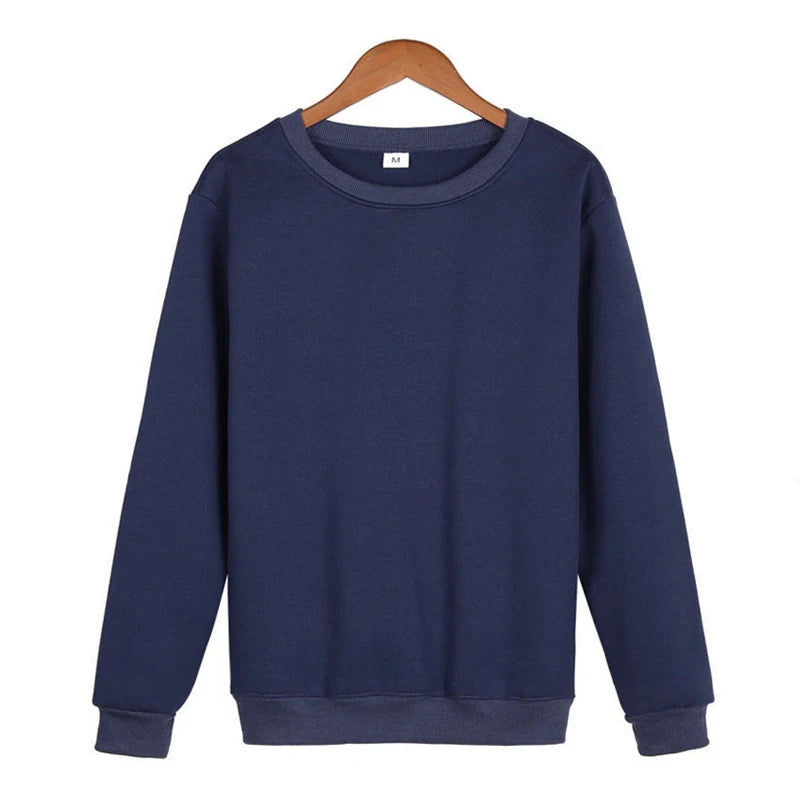 Men Casual Hoodie Solid Color Sweatshirt Fashion Winter Autumn Casual Sweatshirts Pullover Fleece Streetwear