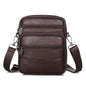 Homefish New Genuine Leather Crossbody Bag Vertical Trendy Multifunctional Shoulder Bag Briefcase Casual Travel Messenger Bag