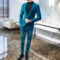 Mens Suits Wine Red Black Green Suits For Man Groom Wedding Velvet Tuxedo Velour Blazer Jackets Pants 2 Piece Costume Homme New