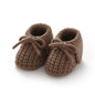 Baby Shoes Knitted Infant Child Bed Footwear 0-18M Cute Turn-down Breathable Newborn Boys Girls Walk Boots Fashion Solid Bandage