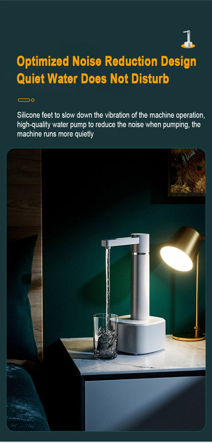 Electric gallon pump desktop water dispenser, rechargeable water bottle pump, automatic water dispenser