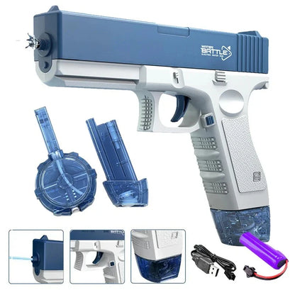 Kids Electric Water Gun Toys Summer Outdoor Beach Battle Game Full Automatic Induction Absorb Water Spray Guns for Children Gift