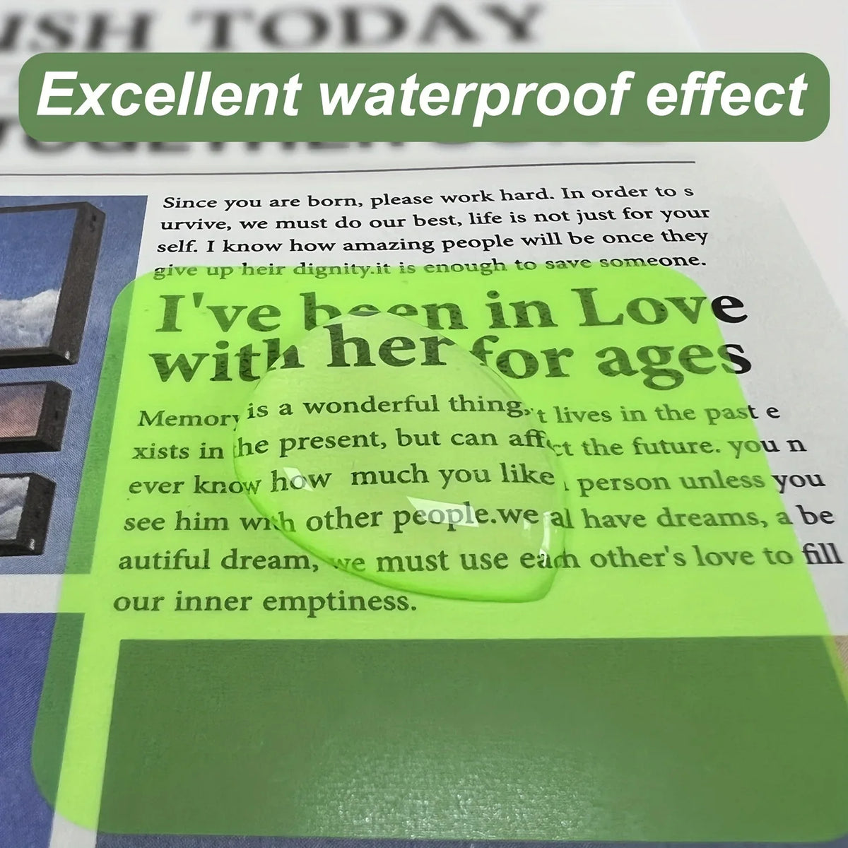 160Sheets,8Colors,Transparent Sticky,Notes Scrapes Stickers,Note Pads Paper,Clear Notepad School Stationery Office Supplies