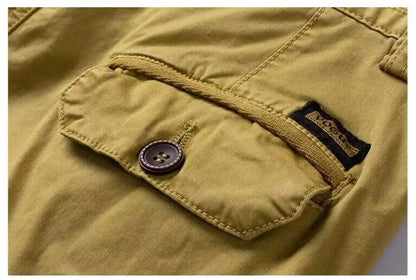 Men Summer Cargo Shorts Casual Tool Shorts High Quality Man Summer Military Multi Pocket Pants Loose Cargo Pants No belts 38