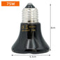 25/50/75/100W E27 Pet Heating Lamp 110V 220V Infrared Ceramic Emitter Heat Light Bulb Pet Brooder Chickens Reptile Lamp 1PC