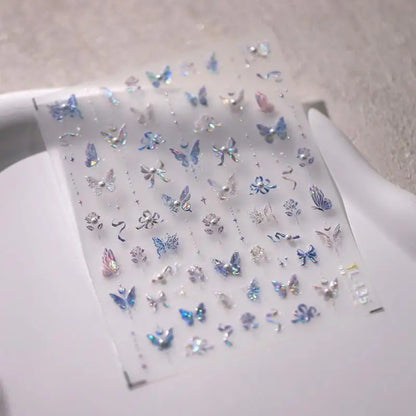 1pc Ocean Nail Art Stickers 5D Summer Starfish Seashell Nail Decals Decoration Y2K Embossed Nail Art Supplies Manicure Slider