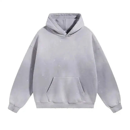 IEFB Washed Male Set Sweatshirt Sweatpants Splash-ink White Spray Dye Velvet Hoodies Autumn Spring New Trendy Male Wear 9W125