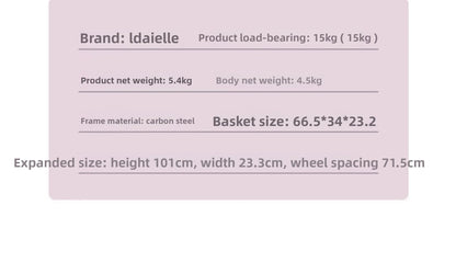 LDAIELLE High-end  Pet cart Small and light foldable Yorkshire outdoor travel
